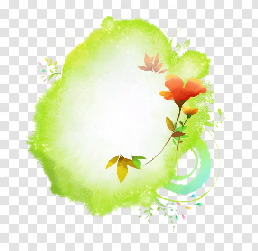 Paper Watercolor Painting - Fruit - Green Background Transparent PNG