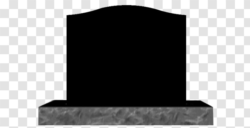 Headstone Memorial Rectangle Black M - Grave - Inches Transparent PNG