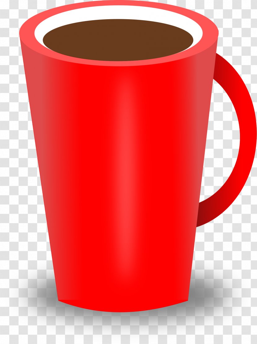 Tea Coffee Cup Mug Clip Art - Big Red Cliparts Transparent PNG