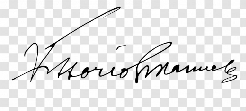 Kingdom Of Italy Alexandria King Signature - Black And White Transparent PNG