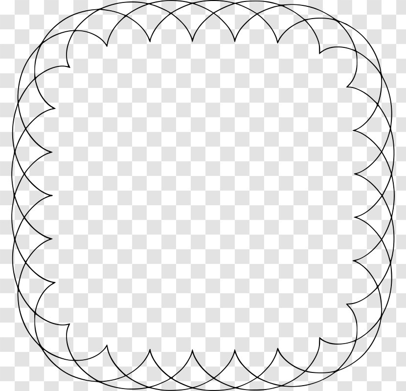 Circle Point Angle White Line Art - Head Transparent PNG