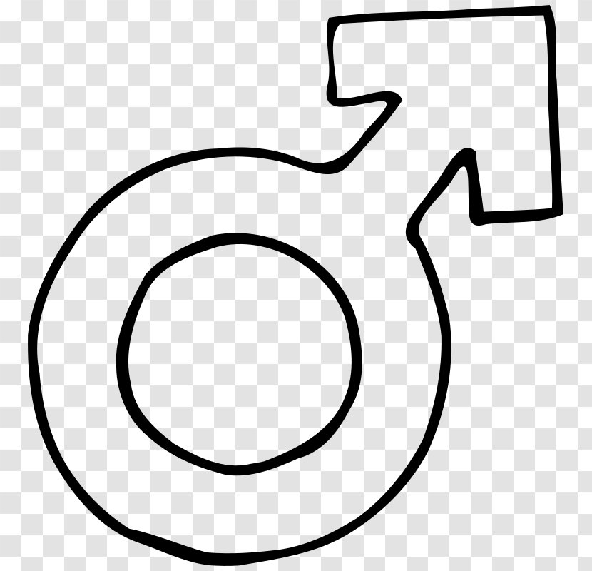 Gender Symbol Male Sign Clip Art - Monochrome Photography Transparent PNG