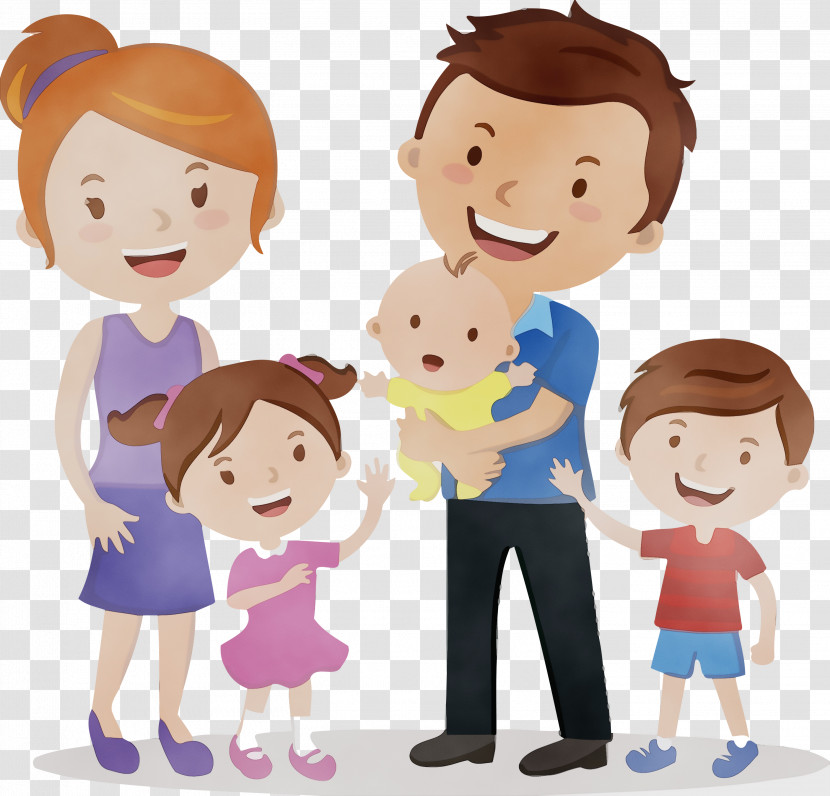 People Cartoon Child Male Sharing Transparent PNG