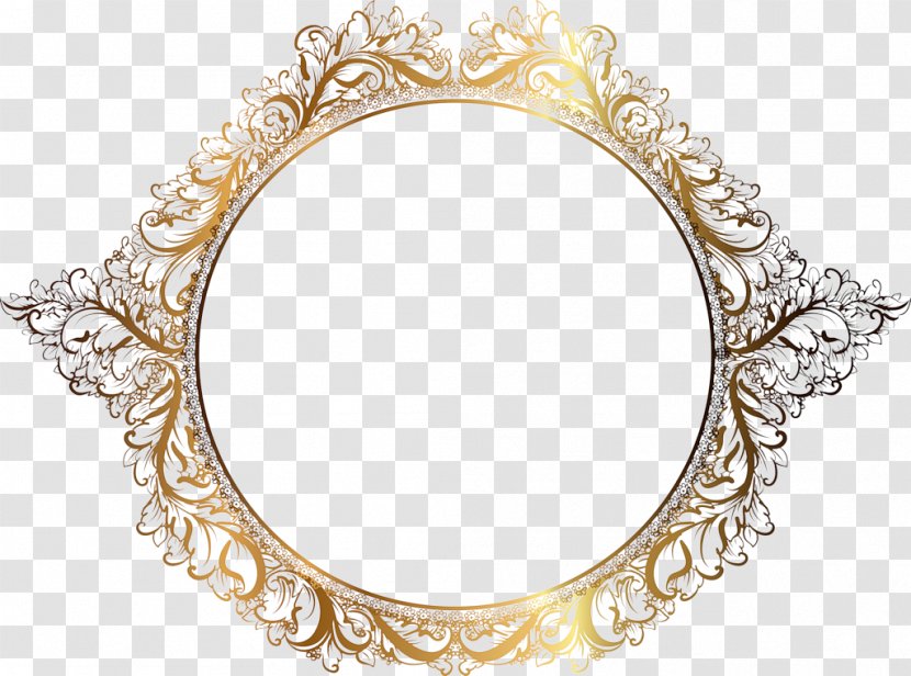 Picture Frames Photography Molding Gold - Oval - MOLDURA Transparent PNG