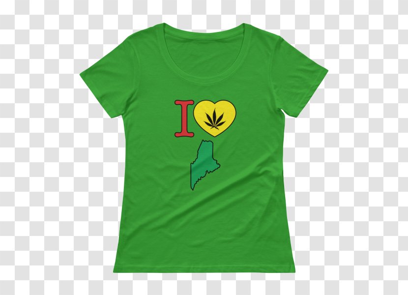 T-shirt Clothing Sleeve Scoop Neck - Smiley - Tee Shirt Cannabis Transparent PNG