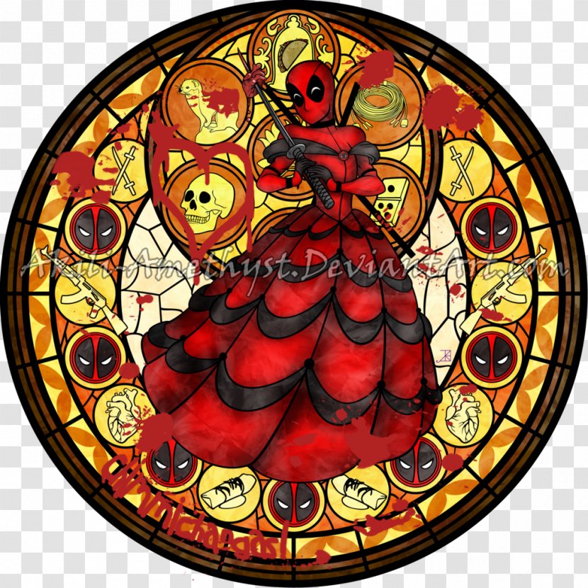 Deadpool Stained Glass Fan Art - Game Transparent PNG