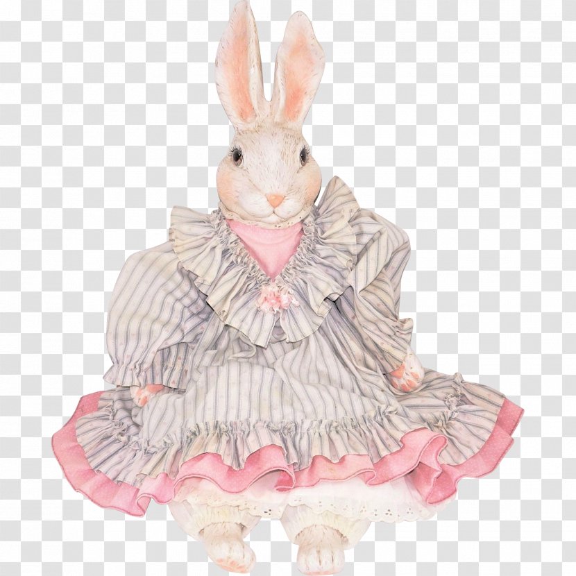Rabbit Cat Doll Paw Easter Bunny - Stuffed Animals Cuddly Toys - Alice In Wonderland Ruby Lane Transparent PNG