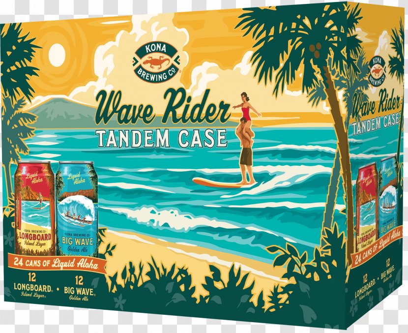 Kailua Kona Brewing Company Beer Longboard Island Lager Big Wave Golden Ale Transparent PNG