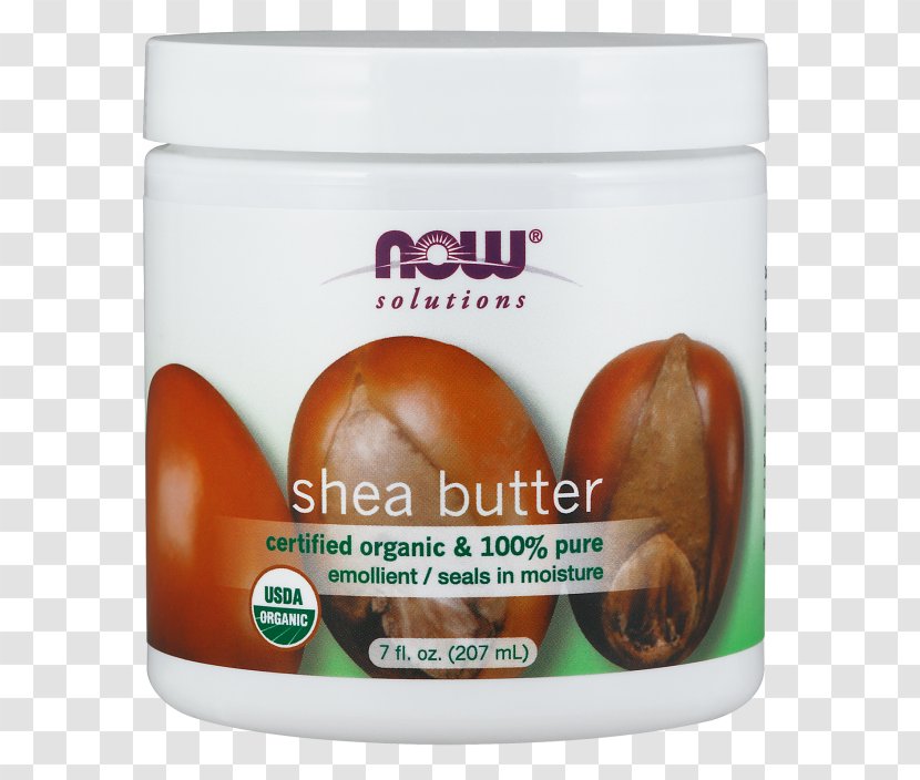 Organic Food Lotion NOW Shea Butter - Cream - Nut Transparent PNG