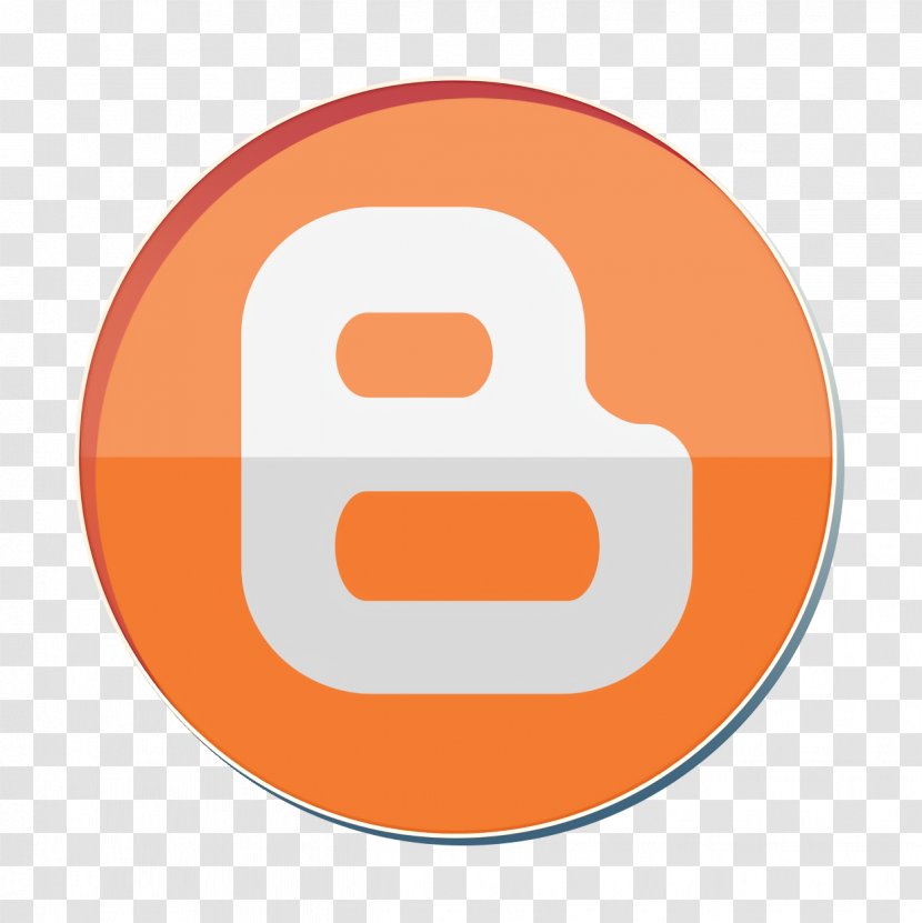 Blogger Icon - Orange - Symbol Logo Transparent PNG