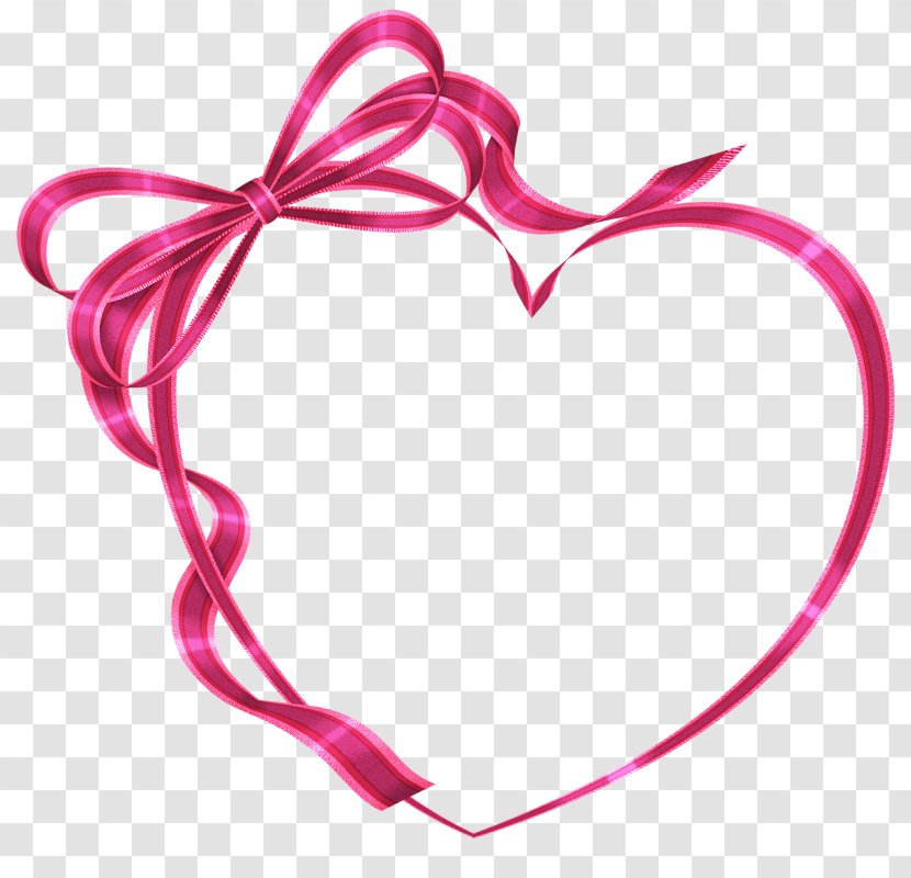 Heart Valentine's Day Clip Art - Love - Heart-shaped Ribbon Bow Transparent PNG