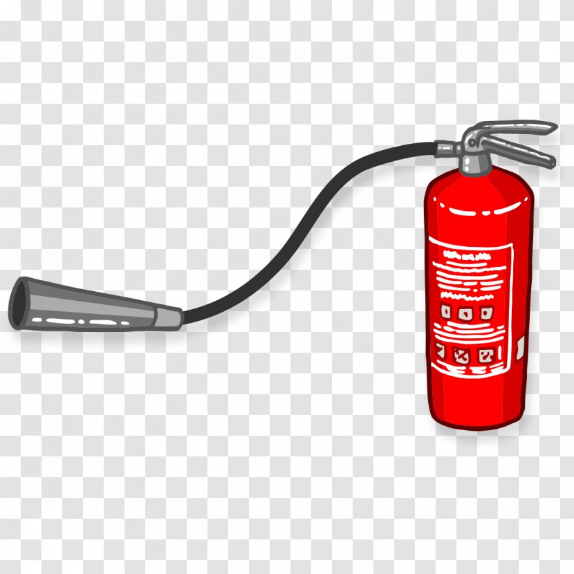 Fire Extinguisher Conflagration - Copywriting - Hand-painted Transparent PNG