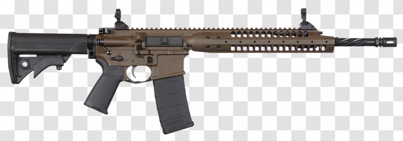 LWRC International 6.8mm Remington SPC M6 Firearm 5.56×45mm NATO - Silhouette - Weaver Rail Mount Transparent PNG
