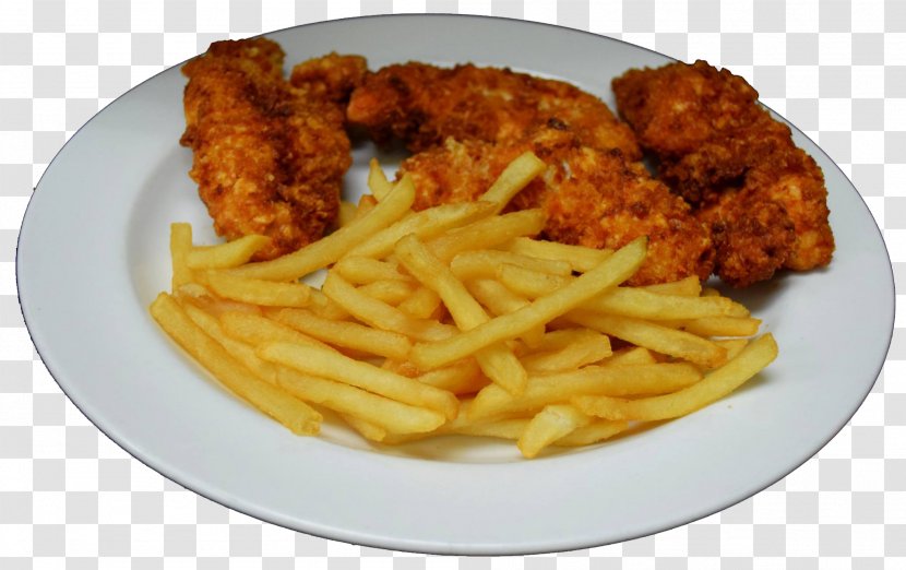 Fish And Chips French Fries Chicken Fingers Fried Fast Food - Dish - Crispy Transparent PNG