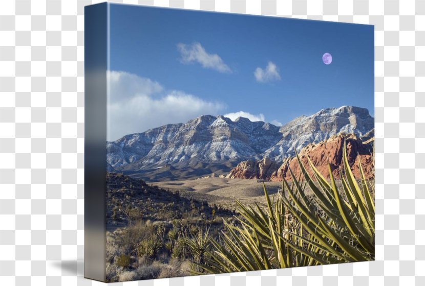 Mojave Desert Mount Scenery Painting Art - Glacial Landform - Frame Transparent PNG