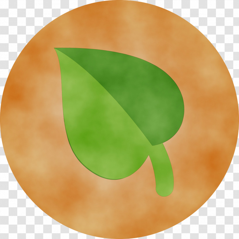 Green Leaf Plate Circle Plant Transparent PNG