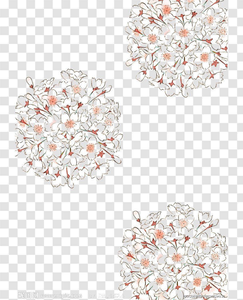 Cherry Blossom Floral Design Nosegay Flower - Information - Pattern Transparent PNG