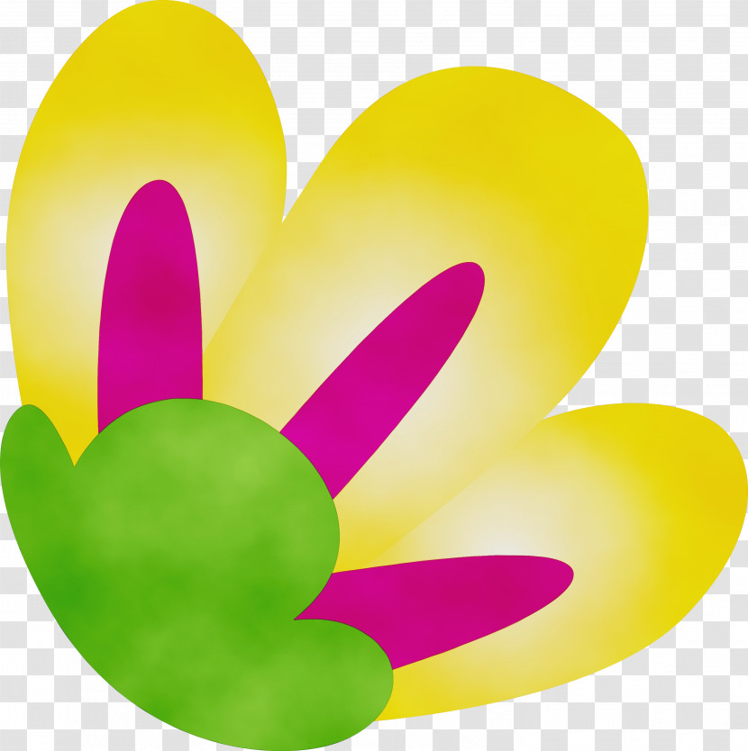 Computer Yellow Heart M M-095 Transparent PNG
