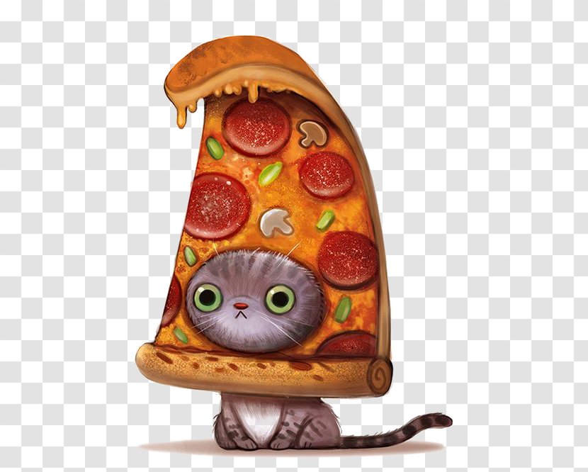 Cat Food Kitten Pizza Drawing - Deviantart - And Kittens Transparent PNG