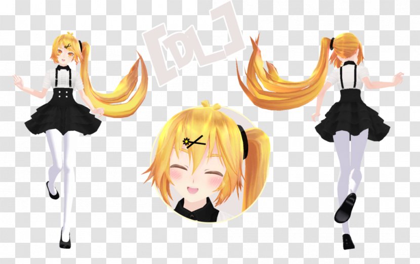 MikuMikuDance Hatsune Miku Kagamine Rin/Len Vocaloid Model - Flower Transparent PNG