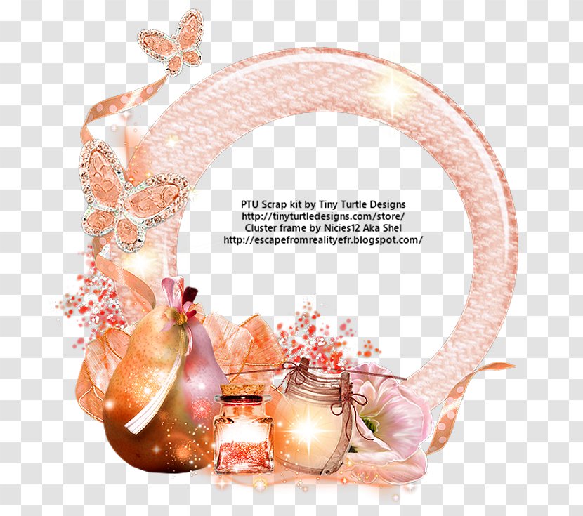 PSP Flower Bouquet Butterfly Cluster Reality Peach Transparent PNG