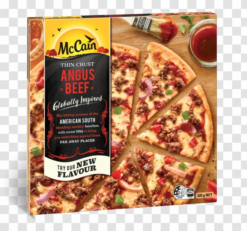 California-style Pizza Angus Cattle French Fries Cheese - Mccain Foods Transparent PNG