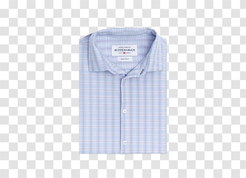 Dress Shirt Collar Button Jake's Sleeve - Mizzenmain - Blue And White Striped T-shirt Material Buckle Fre Transparent PNG