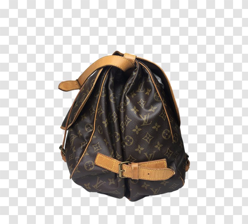 Handbag Louis Vuitton Saumur Monogram Canvas - Backpack Transparent PNG
