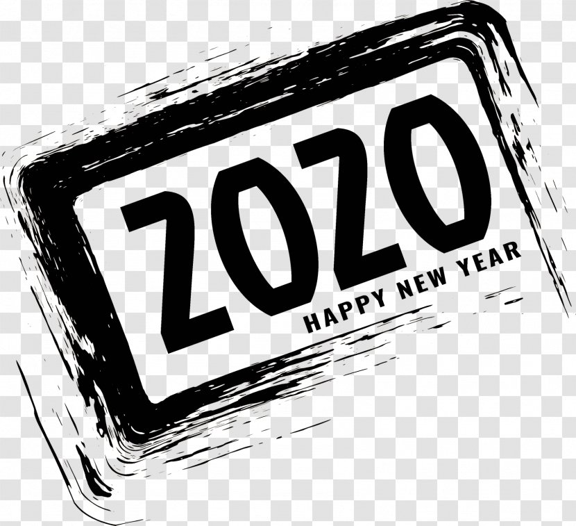 2020 Happy New Year - Text - Logo Transparent PNG