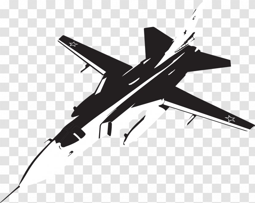 Airplane Sukhoi Su-24 Aircraft Aviation Clip Art - Military Transparent PNG