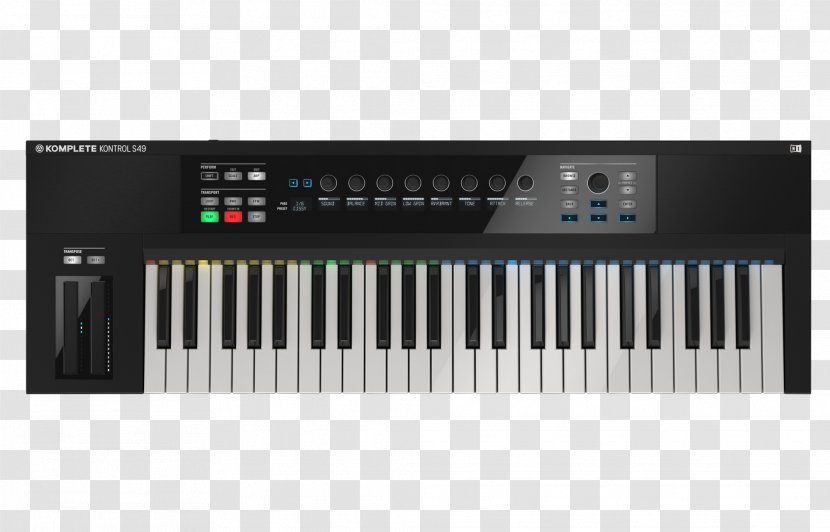 Native Instruments MIDI Keyboard Controllers Musical - Silhouette Transparent PNG