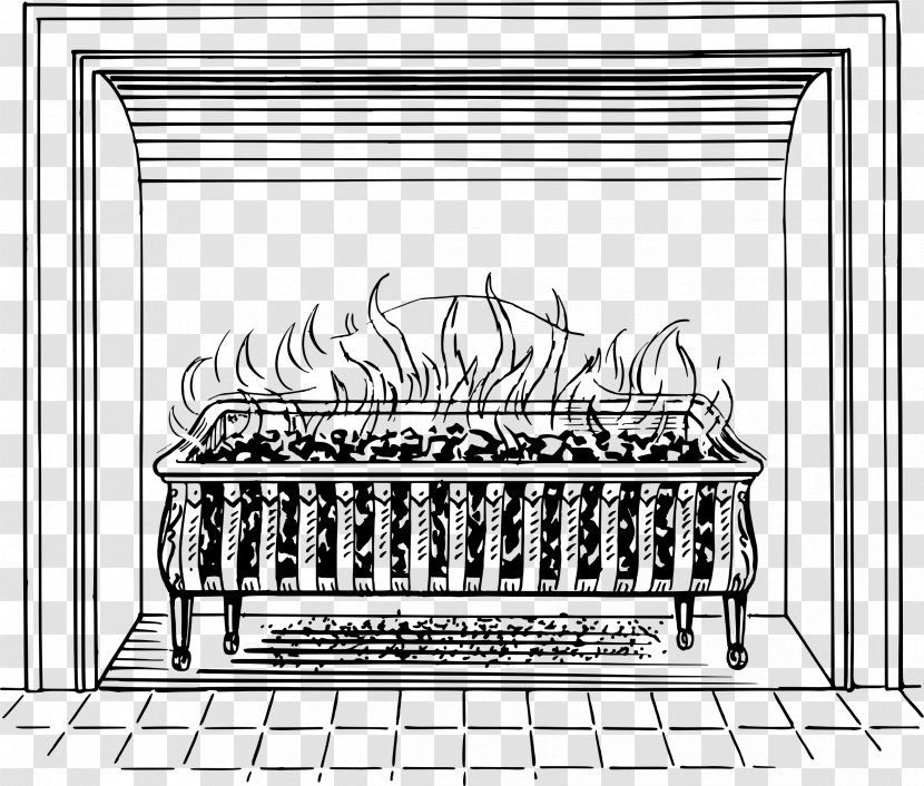 Fireplace Firebox Clip Art - Line - Coal Miner Transparent PNG