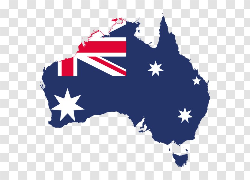 Flag Of Australia Map National - Red Bayberry Transparent PNG