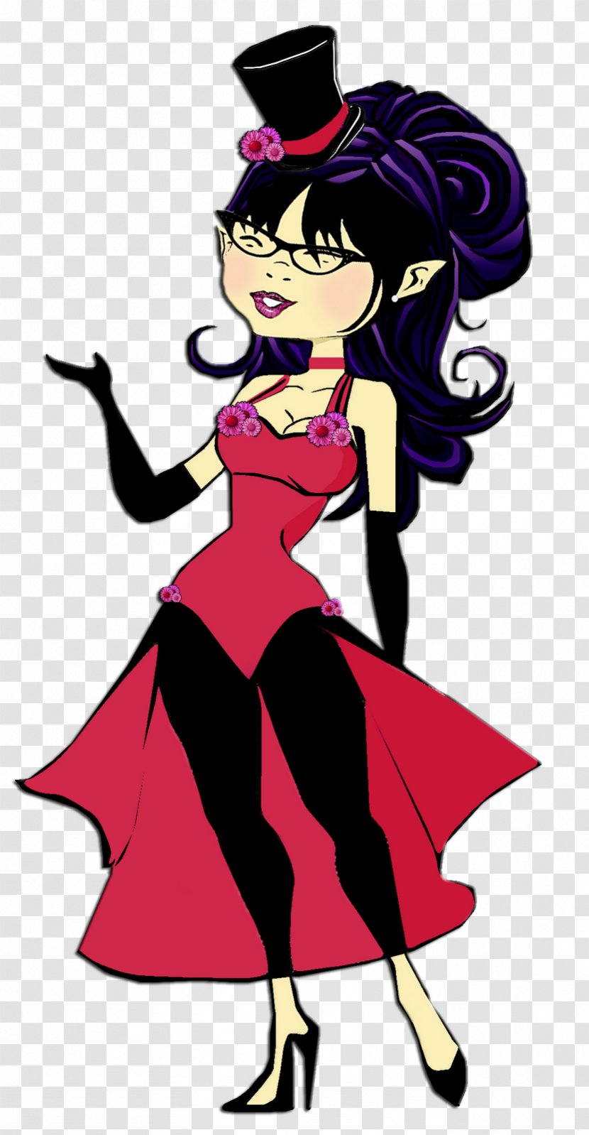 Clip Art Illustration Woman Cartoon Purple - Artwork Transparent PNG