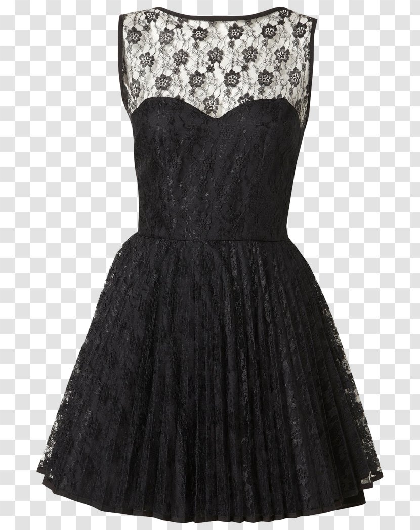 Little Black Dress Lace Fashion Sleeve - Bridal Party Transparent PNG