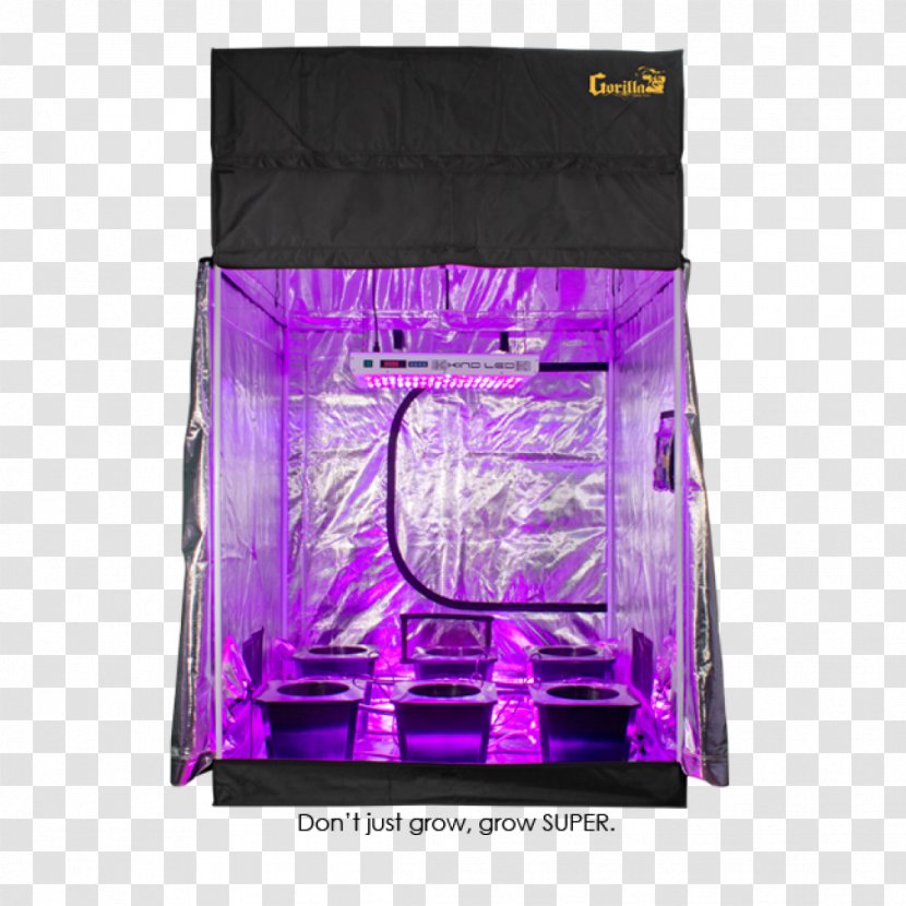 Growroom Grow Light Box Hydroponics - Magenta Transparent PNG