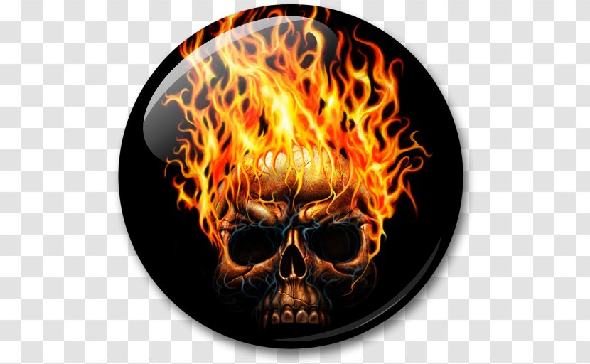 Skull Art Desktop Wallpaper Image Demon - Flame Transparent PNG