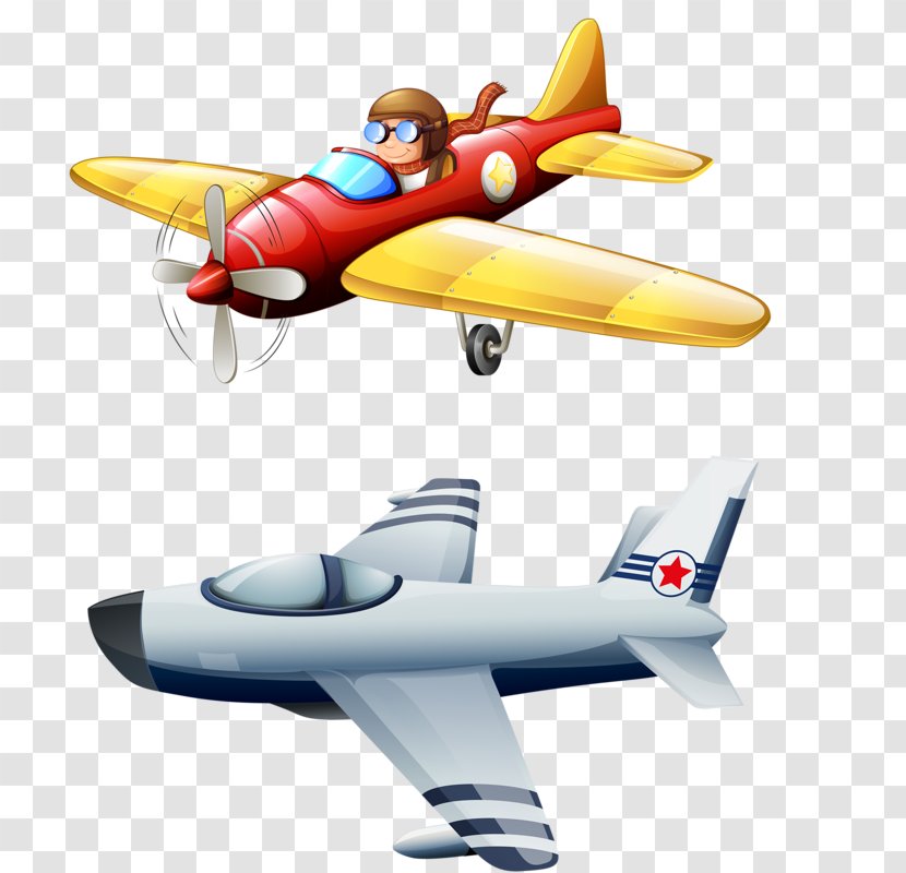 Airplane Royalty-free Illustration - Fighter Aircraft - And Pilots Transparent PNG