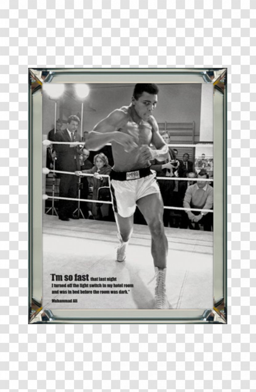 Muhammad Ali Vs. Sonny Liston Joe Frazier II Boxing Poster Sport - Frame - Muhammed Transparent PNG
