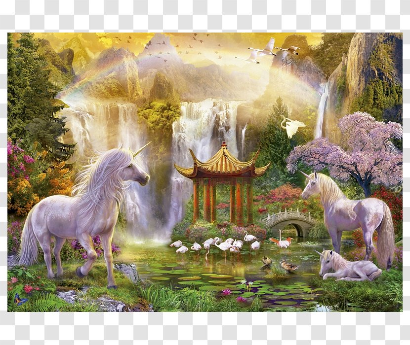 Jigsaw Puzzles Educa Borràs Unicorn Horse Pegasus - Organism Transparent PNG