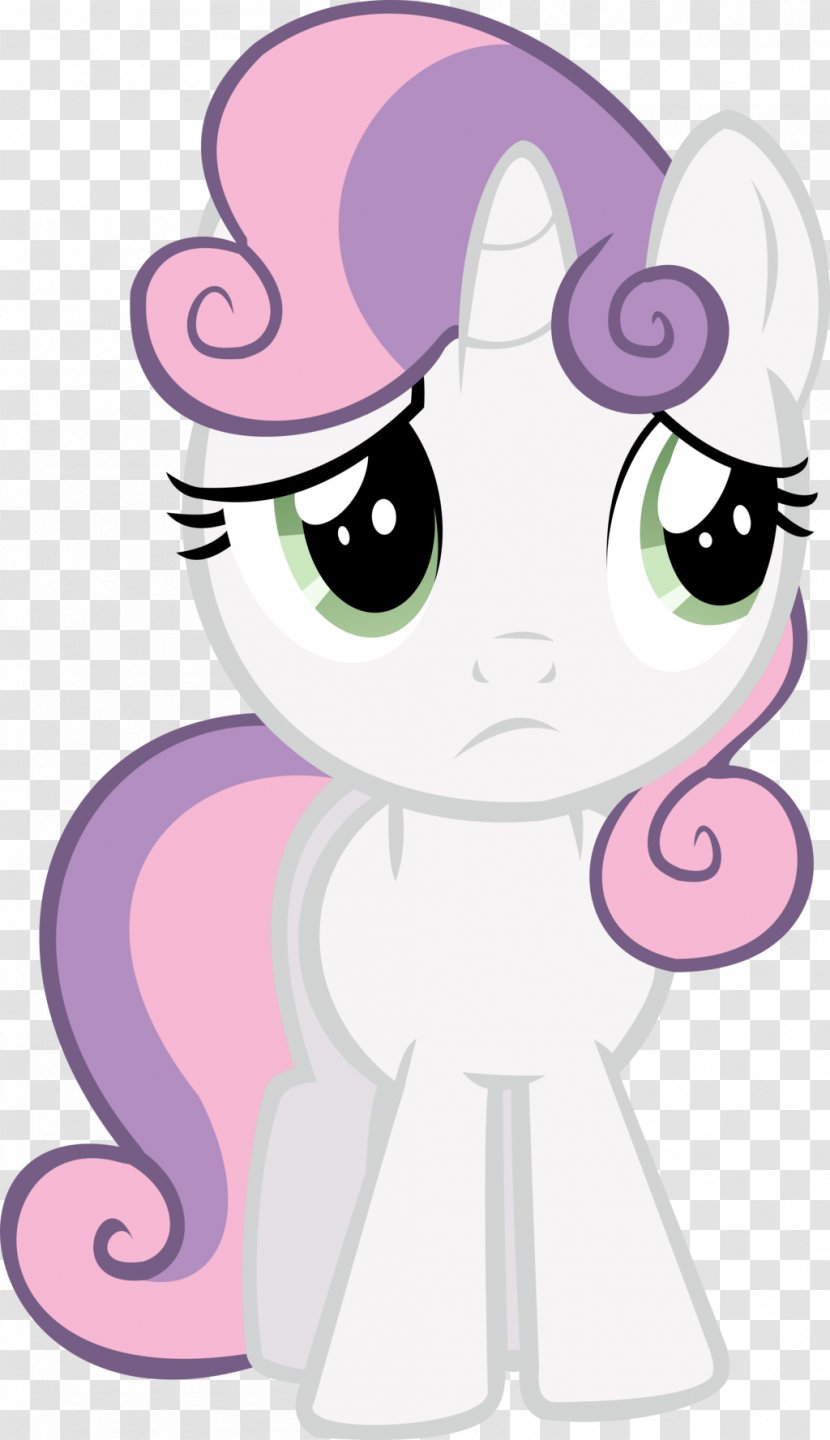 Sweetie Belle Pony Kitten - Silhouette Transparent PNG