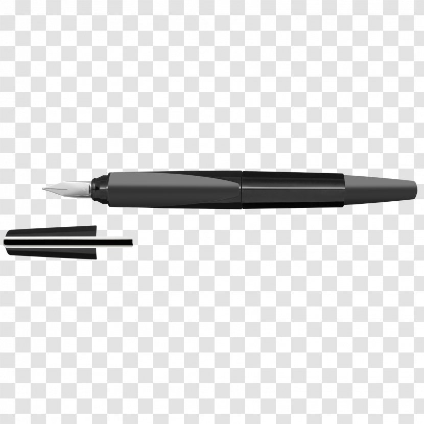 Fountain Pen Ballpoint Office Supplies Rollerball - Black Transparent PNG