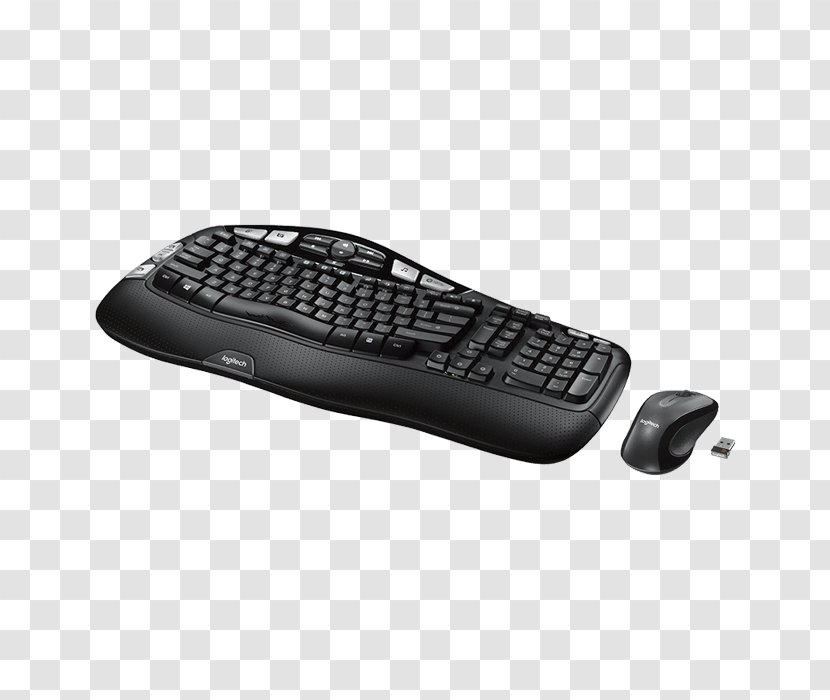 Computer Keyboard Mouse Wireless Logitech K350 - Input Device Transparent PNG