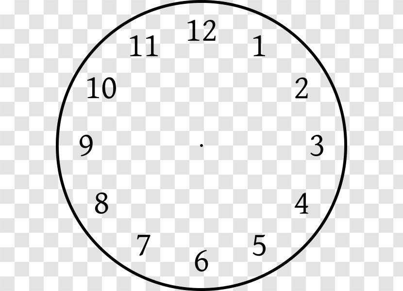 Clock Face Template Position Clip Art - Photography - Without Hands Transparent PNG