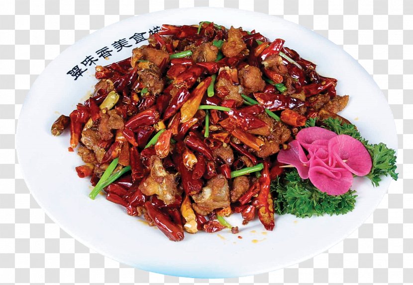 Chongqing Twice Cooked Pork Laziji Kung Pao Chicken - Spicy Transparent PNG