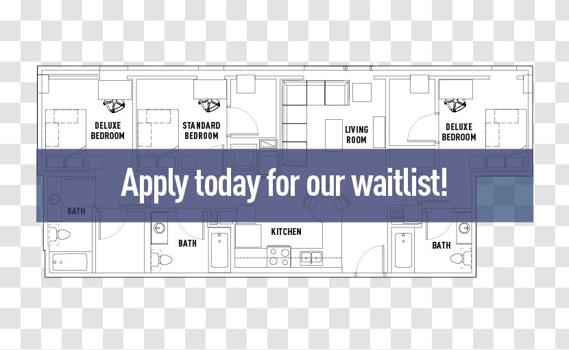 The Summit At University City Floor Plan Apartment House Bedroom - Philadelphia - Bathroom Transparent PNG