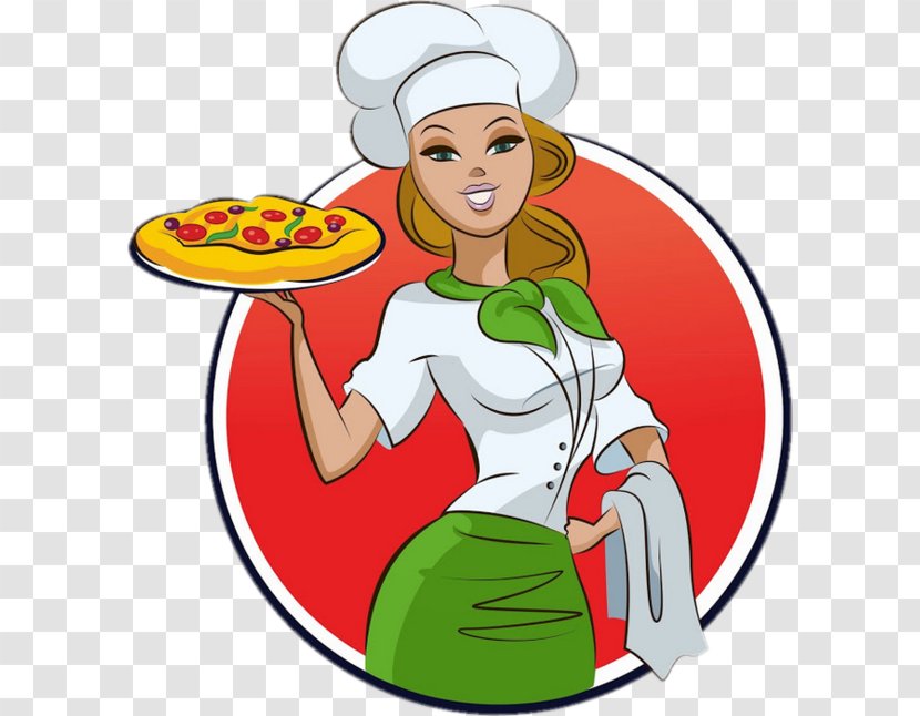 Pizza Italian Cuisine Take-out Chef Restaurant - Smile - Female Transparent PNG