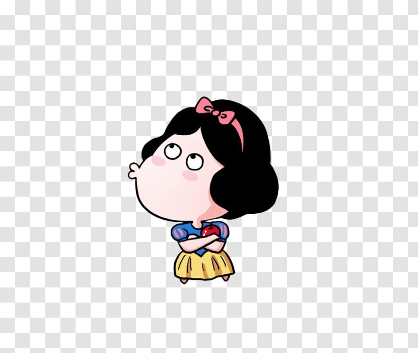 Snow White Cartoon Cuteness - Sticker - To Transparent PNG