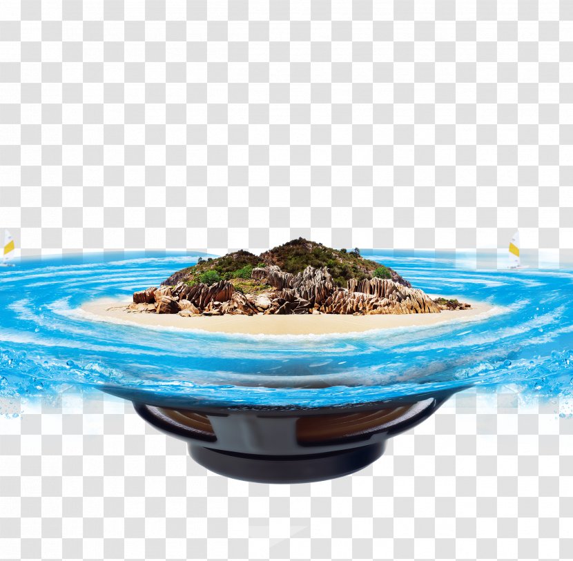 Poster Download - Bowl - Blue Circular Island Transparent PNG