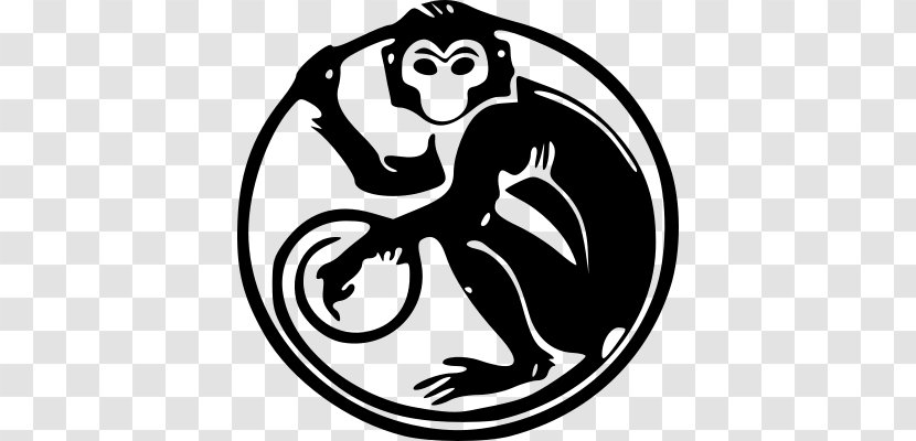 Monkey Chinese Zodiac Symbol Astrological Sign Calendar - Vertebrate Transparent PNG